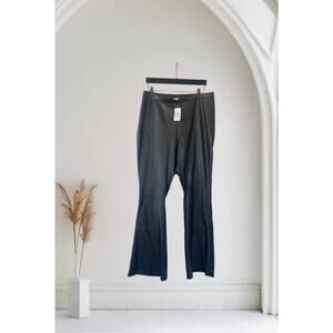 Y2K Rue 21 Plus Size Black Faux Leather Stretch Flare Size 2XL